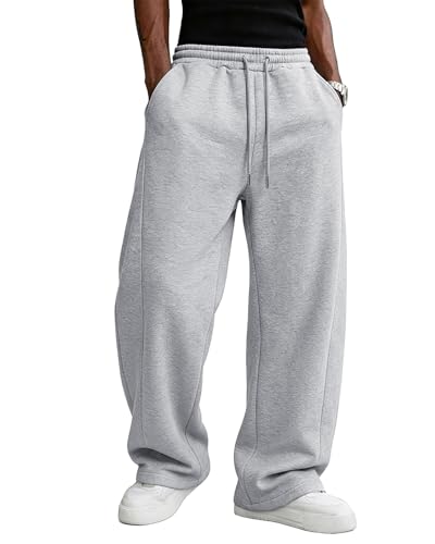 Men's Baggy Fleece Sweatpants with Pockets
