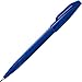 Pentel Sign Felt Tip Pens, Fiber-Tipped, Pack of 12 Felt Tip Markers (6 Black & 6 Blue),0.8 mm Medium Point
