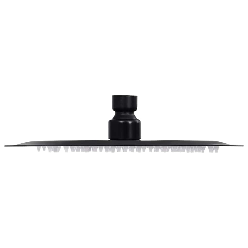 Alcachofa de ducha de acero inoxidable de 20 cm redonda negra con 95 boquillas antical, ahorro de agua y alta presión, para baño, ducha, masaje, chorro de agua