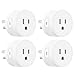 EIGHTREE Smart Plug 2025 Upgrade to 15A, Bluetooth & Wi-Fi Outlet Plug Dual Connection, Voice Control, Remote Control Outlet Timer Indoor, Smart Plugs That Work with Alexa & Google, 2.4GHz Wi-Fi Only