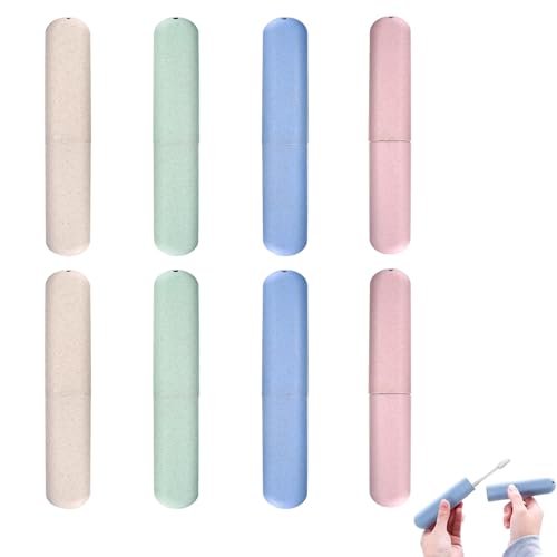 FDRJKN 8 pcs Toothbrush case,Toothbrush Holder Travel,Toothbrush Travel case,Travel Toothbrush Holder,for Travel Camping Business Trip Holiday,Simple Appearance, fine Workmanship FDRJKN 8 pcs Toothbrush case,Toothbrush Holder Travel,Toothbrush Travel case,Travel Toothbrush Holder,for Travel Camping Business Trip Holiday,Simple Appearance, fine Workmanship