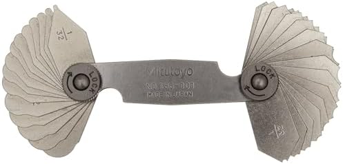 186-101 Radius Gage with 15 Leaves
