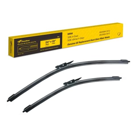 RaidBee Oem Windshield Wipers Blades Replacement for BMW,AUDI,Chevrolet,Buick,GMC,PONTIAC Front Windshield Wipers for My Car,Automotive Replacement Windshield Wiper Blade 24"+19" Cover