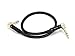 Monoprice 1/4-Inch TRS Right Angle Male to 1/4-Inch TRS Right Angle Male Cable - 1.5 Feet - Black, 16AWG, Gold Plated - Premier Series