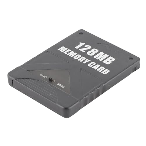 Cryfokt Stabilna Karta Pamięci Konsoli do Gier 2 w 1, Duża przestrzeń do Przechowywania, Czarna Karta Pamięci Plug and Play Konsoli (128MB)