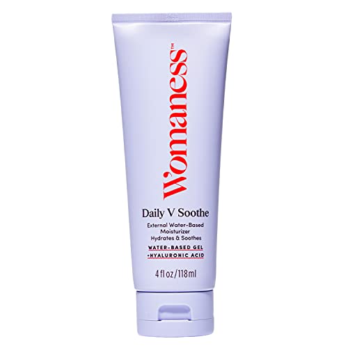 Womaness Daily V Soothe Gel - Soothing Menopause Support For Everyday Dryness - Hydrating Hyaluronic Acid Water-Based External Hydrator - Vegan, Estrogen & Hormone Free (4Oz) #TOP12