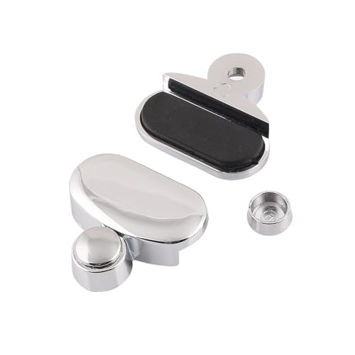 Image of 4 Pcs Mirror Clips,Zinc Alloy Mirror Floating Glass Clip,Glass Clamp Bathroom Mirror Clips,Glass Clip Shelf Support Brackets Holder,Mirror and Glass Hanging Kit Wall, 37mm, Silver