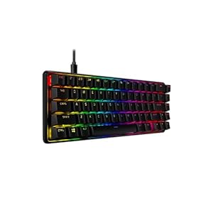 HyperX Alloy Origins 65 – Mechanical Gaming Keyboard – Compact 65% Form Factor – Tactile Aqua Switch – Double Shot PBT Keycaps – RGB LED Backlit – NGENUITY Software Compatible