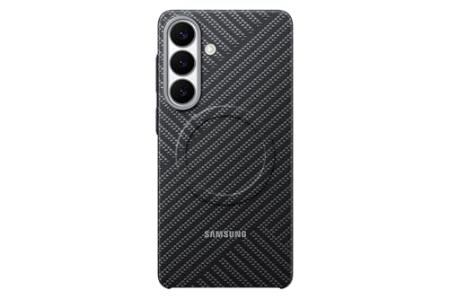 Samsung EF-KS947 Coque magnétique en Carbone pour Smartphone Galaxy S26+ avec Anneau magnétique pour la Fixation d'accessoires, Coque de Protection, résistante aux Chocs, Fine et adhérente, Gris