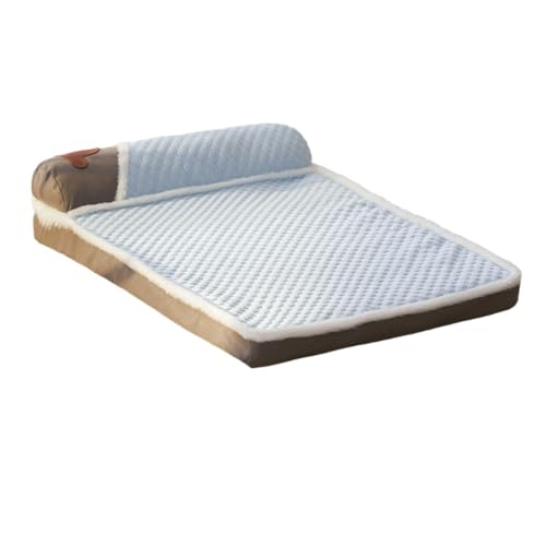 RoastMe 中型犬 ベッド 高反発 猫 クッション 洗える 春夏秋冬 猫用ソファー 高齢犬 ジェラートピケ 清掃しやすい 蒸れにくい 枕付き性が 子犬 猫 多頭飼い 取り外せるカバー 滑り止め 小型犬 大型犬 ペット用品 暖かくしてください 取り外し可