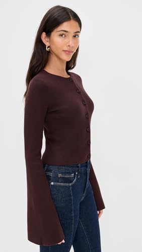 Good American Women's Bell Sleeve Knit Cardigan4