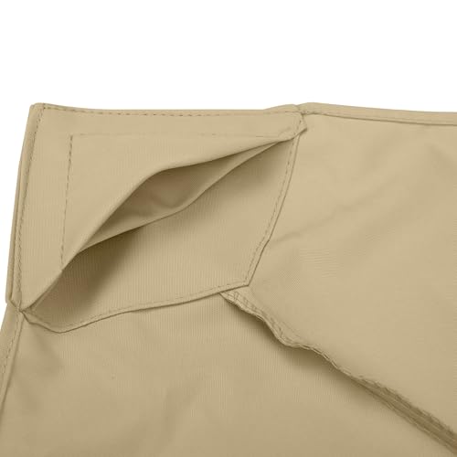 Outsunny 3(m) 2 Tier Garden Gazebo Top Cover Replacement Canopy Roof Deep Beige - Image 8