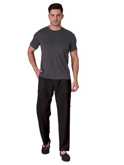 VASTRADROBE Men’s Linen Off-White Casual Pants | Lightweight Comfortable Straight Fit Trousers for Daily Wear