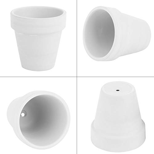 24Pcs Small Mini Clay Pots, 2.5'' Terracotta Pot Clay Ceramic Pottery Planter, Cactus Flower Terra Cotta Pots, Succulents Nursery Pots, With Drainage Hole, For Indoor/Outdoor Plants, Crafts,Wedding #TOP1