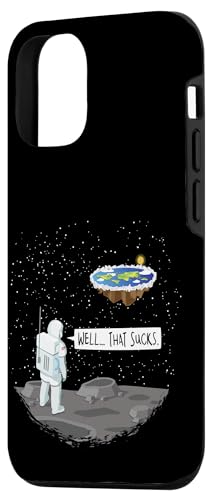 Funny Flat Earth Astronaut - Ice Wall - Firmament Case for iPhone 12/12 Pro