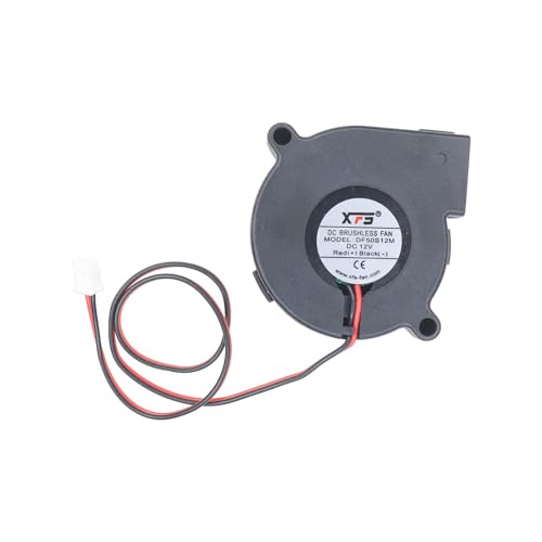Image of Electronic Spices DF50S12M Brushless 12V 0.10A Air Blower Fan WithSpeed Controller (Pack of 1)