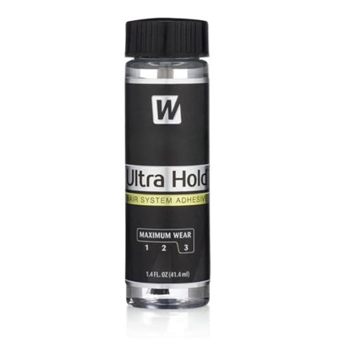 Ultra Hold Wig Glue 42ml Maximum Hold Hair System Adhesive for Lace Wigs Frontals Toupees & Units Waterproof Invisible Bond for Women & Men Long-Lasting Sweat-Resistant Formula