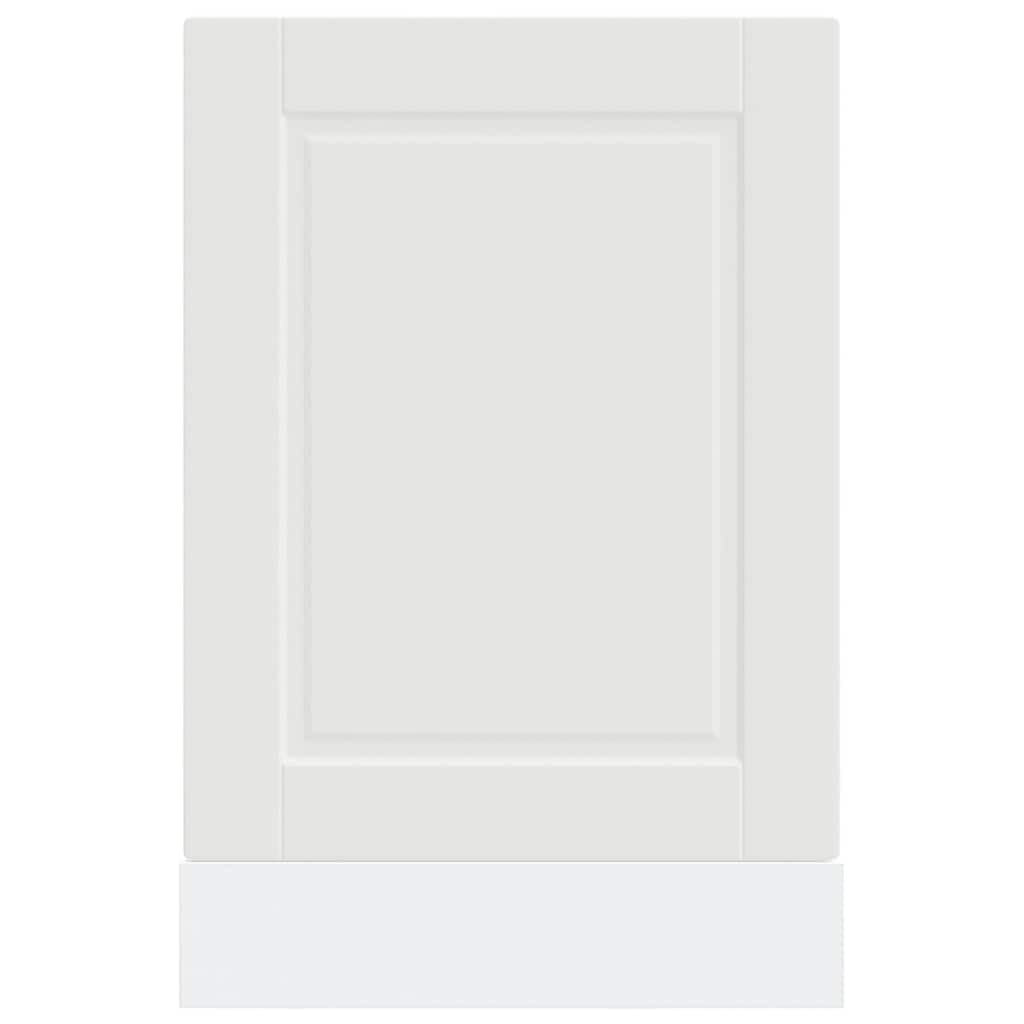 Geschirrspülerblende Porto Weiß Holzwerkstoff 45 x 1,5 x 57 cm Türplatte für Küchenschrank Spülmaschine Schutz mit zeitlosem Design für Stauraum und Küchenorganisation
