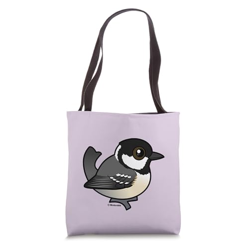 Cute Cartoon Old World Little Songbird Periparus Ater Tote Bag