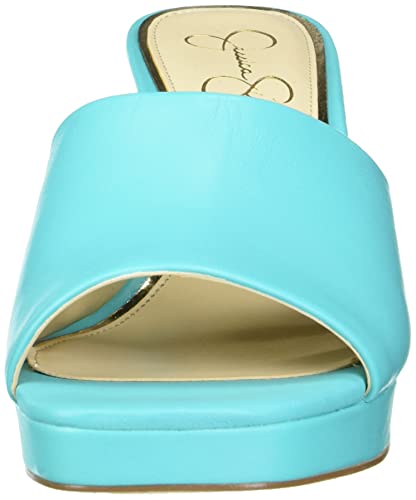 Jessica Simpson Women's Elyzza Slip On Platform Sandal Heeled, Aruba Aqua, 9.5 #TOP1