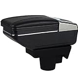 für Astra H Armlehne Mittelkonsole Aufbewahrungsbox Drehbar Mit Aschenbecher und Getränkehalter