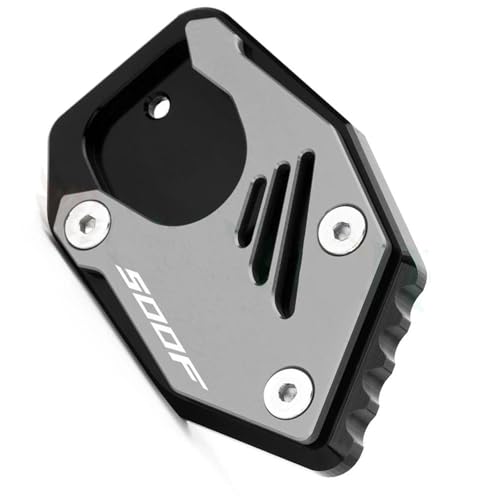 Extension béquille CNC en aluminium pour Honda CB500F avec socle élargi gris
