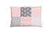 ULLENBOOM Federa per guanciale per Neonato 40x60, Rosa, Grigio (con Cerniera, Adatta Anche per Un Cuscino Decorativo, Patchwork)