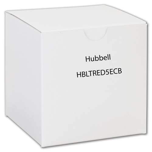 Hubbell Wiring Systems HBLTRED5ECB TredTrak Cast Polyurethane Modular Cable Protection System Female/Male End Cap, 5 Channel, 5-1/2