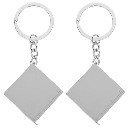 2pcs 1M Mini Cinta Métrica Retráctil de Metal