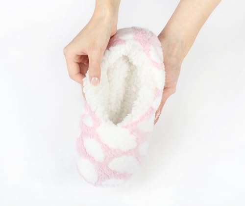 Image of Keyela Women Cozy Warm Slipper Socks, Non Slip Gripper Indoor House Socks | Soft warm cozy fabric, gripper anti-slip bottom for bedroom, lounge and all indoor daily use