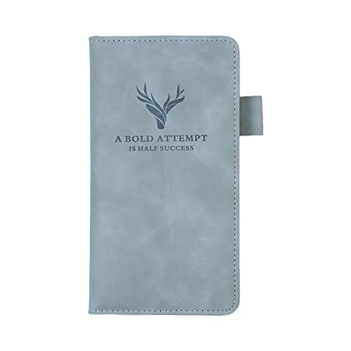 Luluspace Notizbuch mit Tasche, liniert, klassisches Hardcover, 10,4 x 16,6 cm, dickes Papier für Büro, Zuhause, Schule, Geschäft, Notizblöcke Cover