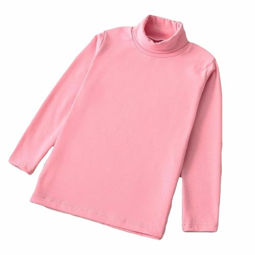 Toocool - Jersey de Cuello Alto para Niña de Felpa con Mangas Largas y Cuello Redondo VKA42, Rosa, 4-6