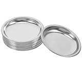 DECORNIJIA 12 Stück Teiliges Edelstahl Teebeutel Ablageschälchen mit Tropfschutz Langlebiger Teeaufbewahrer für Zuhause Flacher Boden Organisierter Lose Teehalter und Teebeutelbehälter