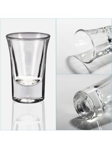 Image of Somil Clear Shot Glasses Add Fun and Style to Every Celebration and Toast. Enjoy Your Party, 30 ml, Capacity, Pack of 6, Size: 6.5 X 4.5 X 4.5 Cm