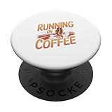 Photo Gallery running on coffee - divertente runner popsockets popgrip adesivo Photo Gallery running on coffee - divertente runner popsockets popgrip adesivo