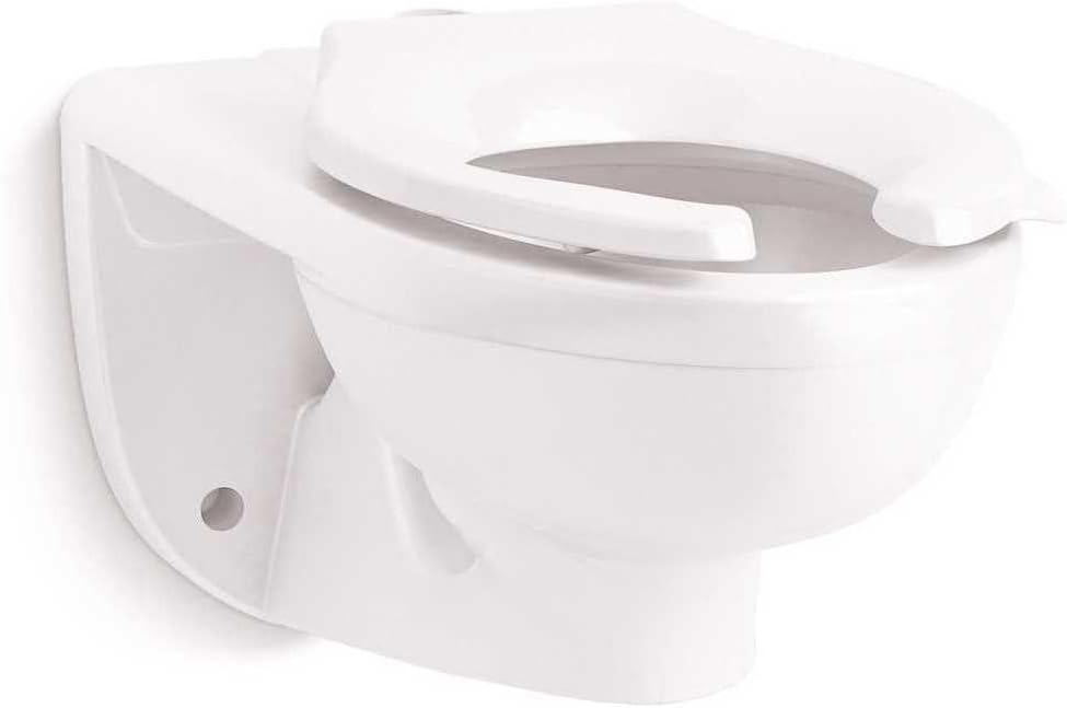 Kohler Kingston K-84325-0 Ultrawall-mounted Top Spud Flushometer Bowl