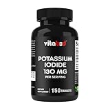 Vitabod Potassium Iodide Dietary Supplement 130 mg per Serving - 150 Tablets (1 Bottle) - Exp 05/2030