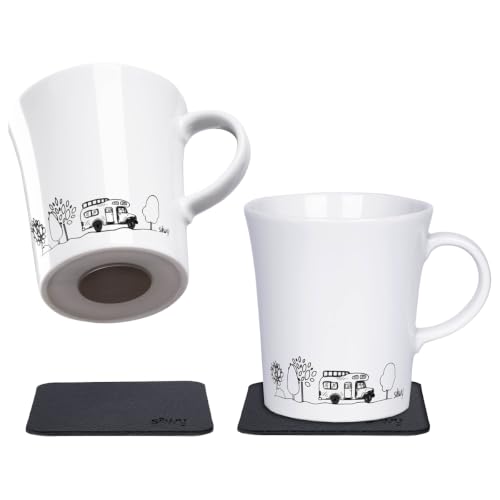 silwy einfach anziehend Porcelain Magnetic Handle Cups Camping...