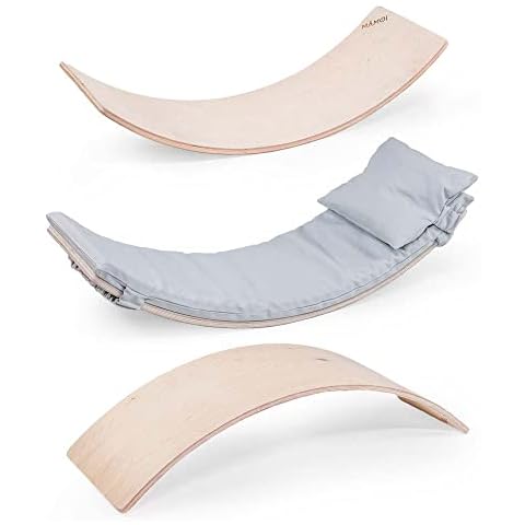 MAMOI® Balance Board for kids | Kids Balance Board seesaw for children modern design | Sustainable Wooden Balance Board Kids made of plywood | 100% ECO | Made in EU Cover