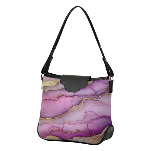 Sac fourre-tout femme pastel chaud et grand sac à main tendance à motif marbre