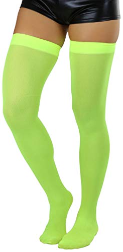 Image of ToBeInStyle Women's Nylon Thigh High Schoolgirl Opaque Stockings