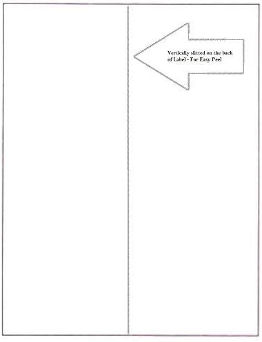 Etiquetas de envío de hojas completas con láser y inyección de tinta, 1 etiqueta por página (250 hojas)