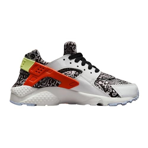 Nike Huarache Run SE Big Kids Shoes Size - 4.5 Summit White/LT Lemon Twist3