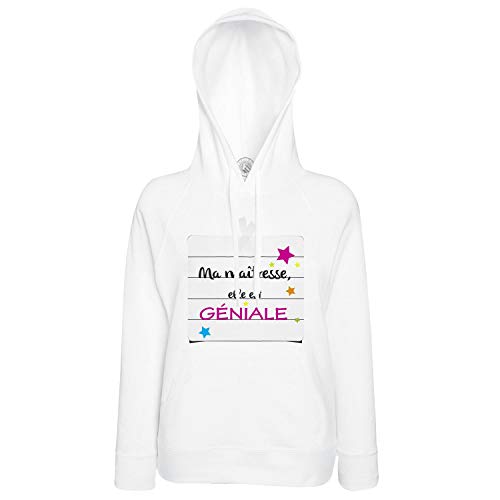 Sweat à capuche Ma Maîtresse Elle est géniale avec étoiles colorées pour femme