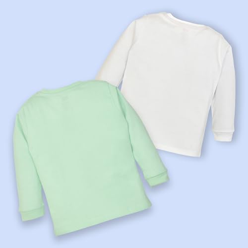 Image of LuvLap Baby Boys 100% Cotton Full Sleeve Boys T-Shirt & Pyjama Sets, Pack of 2