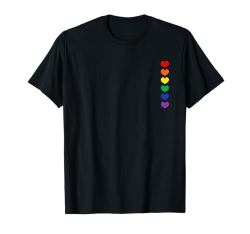 Pride Regenbogen Herz Rainbow Lgbtq JGA Gay Geschenk CSD T-Shirt