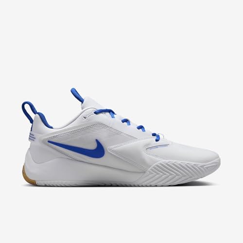 Nike HyperAce 3 Volleyball Shoes (FQ7074-106, White/Photon Dust/Game Royal) Size 4.5