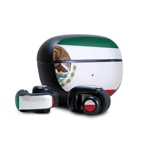 Image of Skin Compatible with Bose Ultra Open Earbuds - Mexican Flag - Premium 3M Vinyl Protective Wrap Decal Cover - Easy to Apply | Crafted in The USA by MightySkins