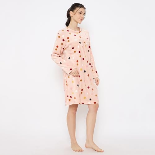 Image of CAMEY Women's Printed Nightgown, Long Sleeves, Nighty