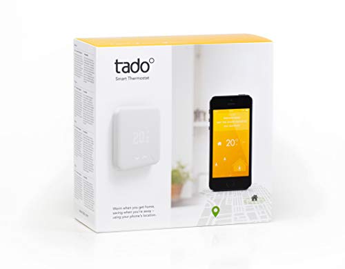 tado° Thermostat Intelligent Kit de Démarrage V2 - Contrôle intelligent du chauffage, fonctionne avec Amazon Alexa, Assistant Google, IFTTT